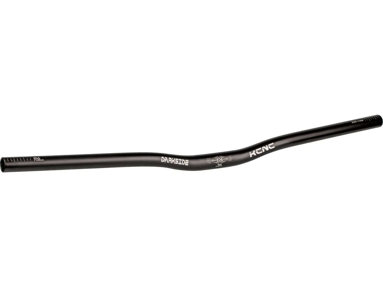 KCNC Darkside 15 mm 25.4 Riser Lenker, Black, 710mm 8° KCNC Darkside 15 mm 25.4 Riser Lenker, Black, 710mm 8°