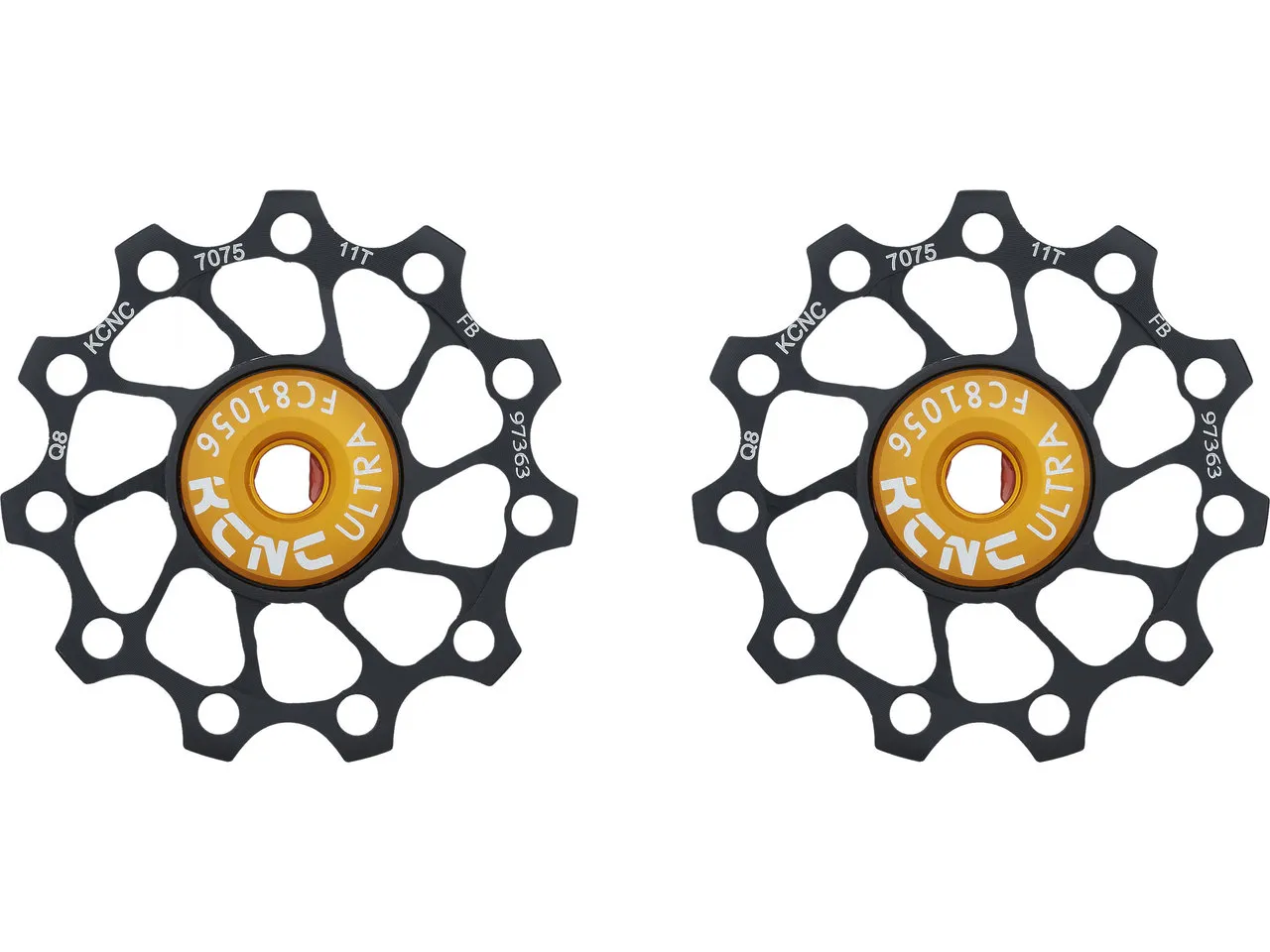 KCNC Jockey Wheel Ultra Light Schalträdchen - 1 Paar, Black, 11t KCNC Jockey Wheel Ultra Light Schalträdchen - 1 Paar, Black, 11t