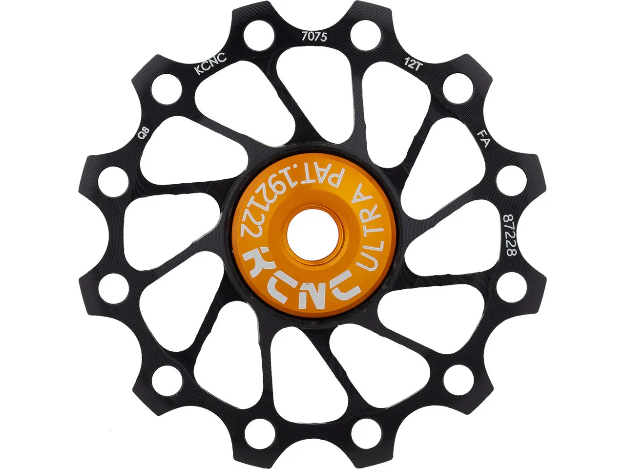 KCNC Jockey Wheel Ultra Light Schalträdchen, Schwarz, 12t