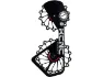 KCNC Jockey Wheels System Schaltwerkskäfig + Schalträdchen mit Keramiklager, Black, M