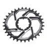 KCNC Mtb Oval Dm Sram 3 Mm Offset Kettenblatt, Black, 30t