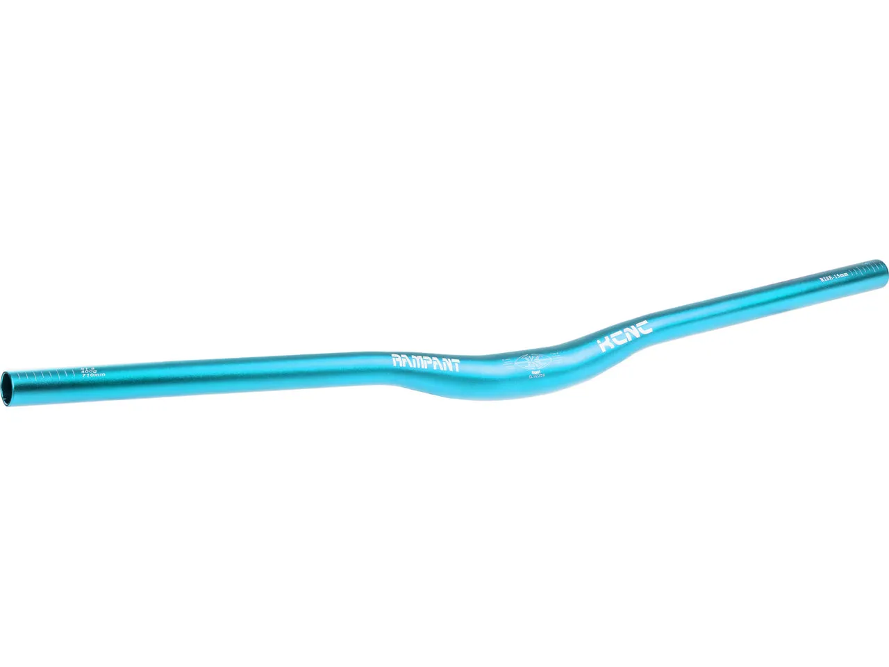 KCNC Rampant 15 mm 31.8 Riser Lenker, Blue, 710mm 8°