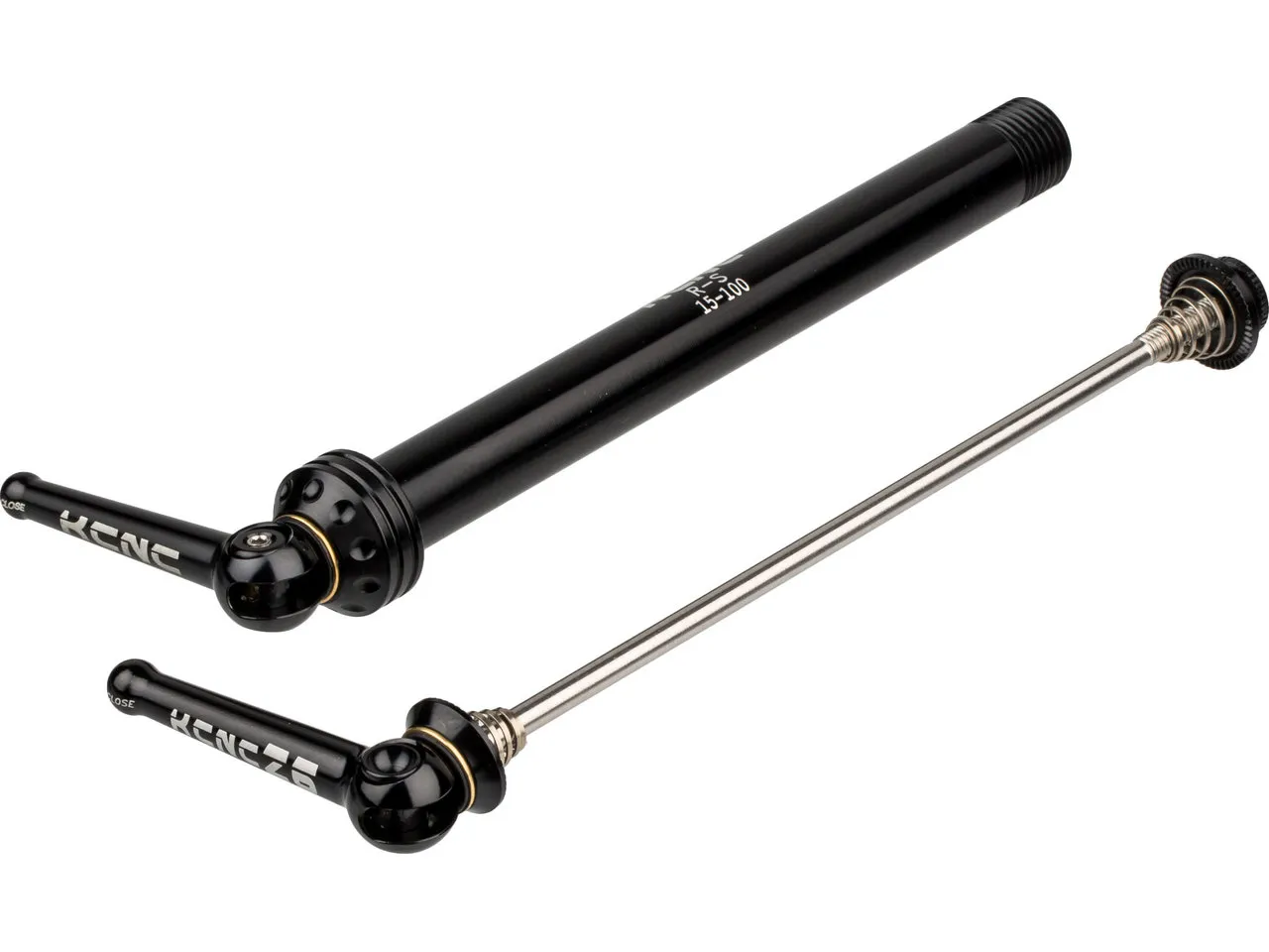KCNC Steckachse VR 15 mm für Fox Racing Shox+Z6 KQR, Black, Satz (VR + HR) KCNC Steckachse VR 15 mm für Fox Racing Shox+Z6 KQR, Black, Satz (VR + HR)