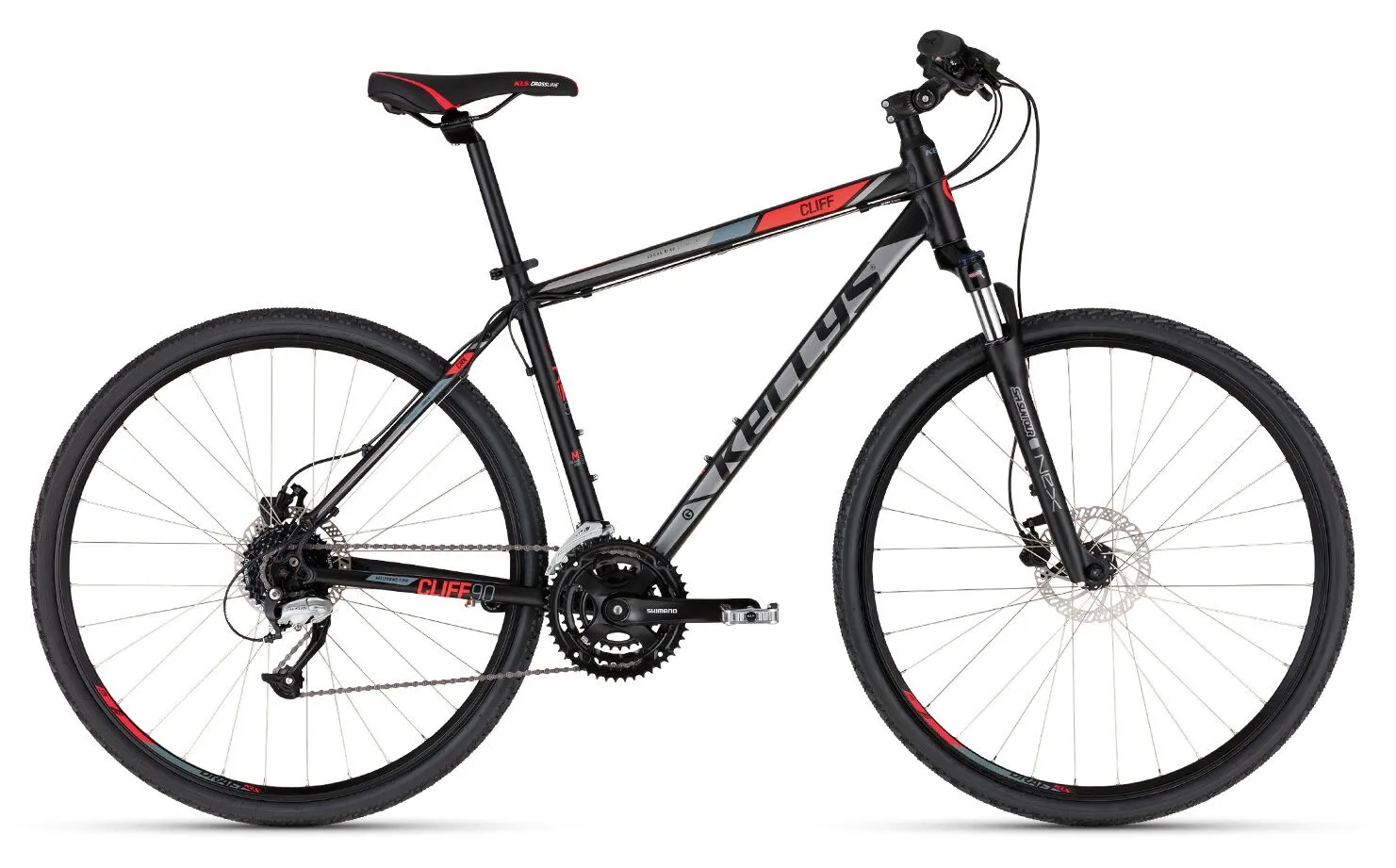 Kellys Cliff 90 Black Red 28" Diamant, Hersteller-black red, M Kellys Cliff 90 Black Red 28" Diamant, Hersteller-black red, M