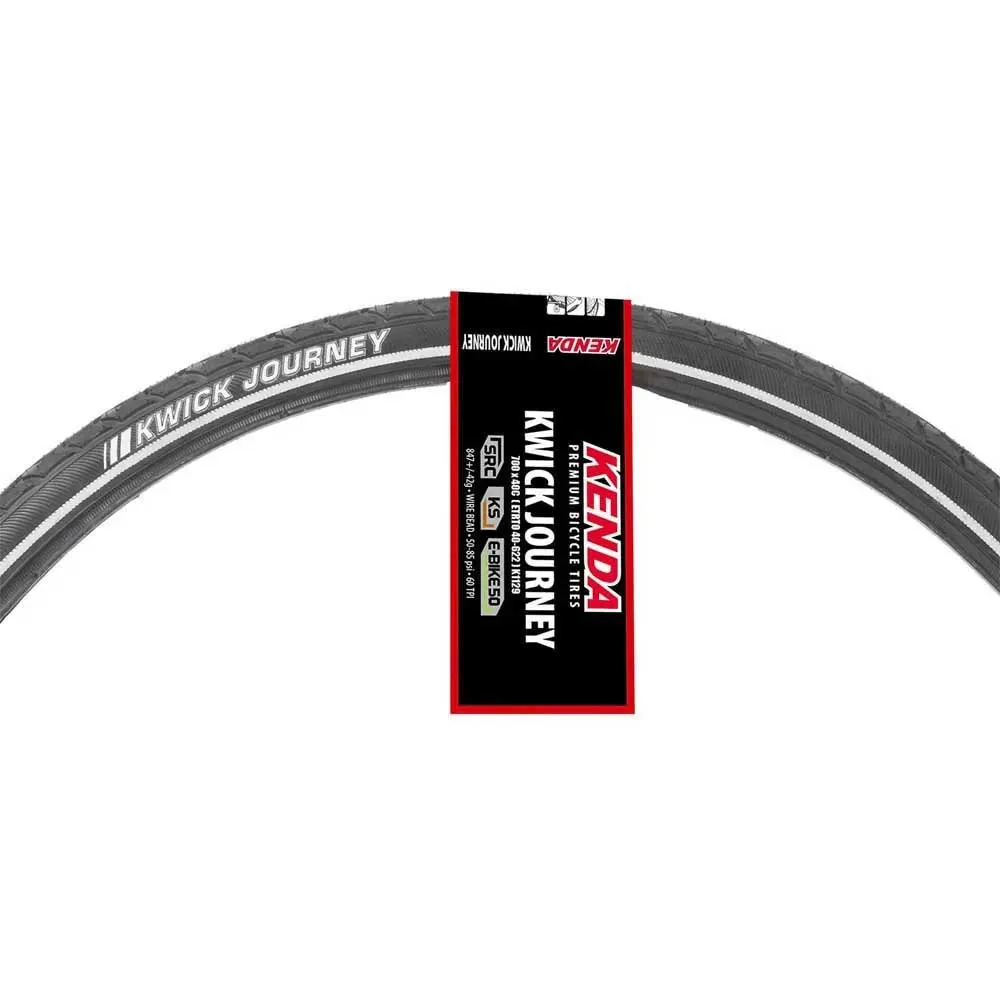 Kenda Kwick Journey K1129 Ks 700c X 40 Steifer Urbanreifen, Black, 700C x 40 Kenda Kwick Journey K1129 Ks 700c X 40 Steifer Urbanreifen, Black, 700C x 40