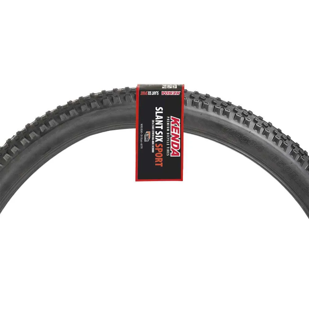 Kenda Slant Six K1080 20´´ X 2.60 Steifer Mtb-reifen, Black, 20" x 2.60 Kenda Slant Six K1080 20´´ X 2.60 Steifer Mtb-reifen, Black, 20" x 2.60
