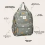 Kidzroom Small Talk Dinos Rucksack, Green