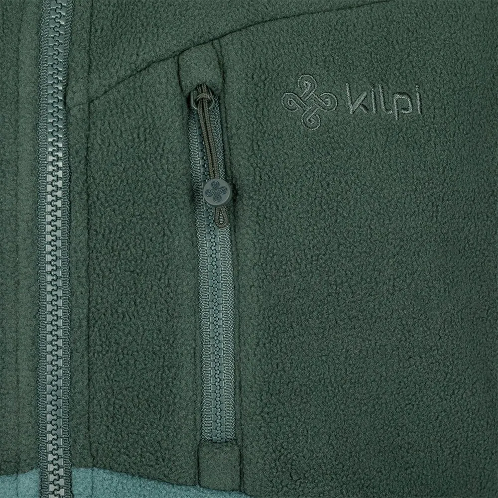 Kilpi Glander Fleece Mit Durchgehendem Reißverschluss, Dark green