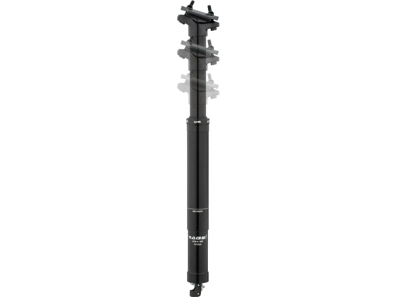 Kind Shock RAGE-i 170 mm Sattelstütze, Schwarz, 34.9mm / 495mm / SB 0mm / ohne Remote Kind Shock RAGE-i 170 mm Sattelstütze, Schwarz, 34.9mm / 495mm / SB 0mm / ohne Remote