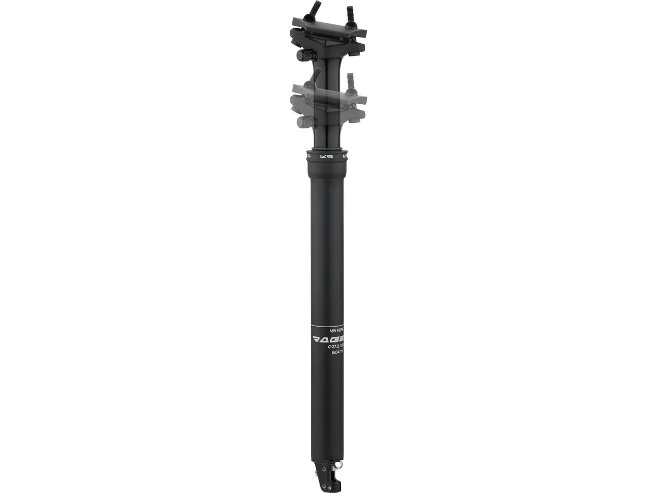 Kind Shock RAGE-iS 65 mm Sattelstütze, Black, 315-380mm, 27.2mm Kind Shock RAGE-iS 65 mm Sattelstütze, Black, 315-380mm, 27.2mm