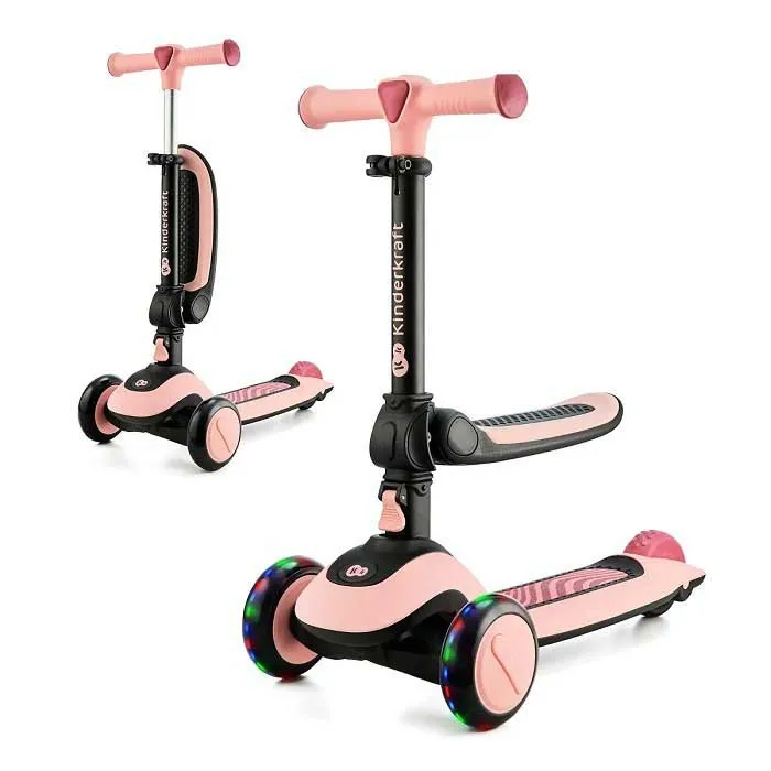 Kinderkraft Halley Tretroller, Rose pink, One Size
