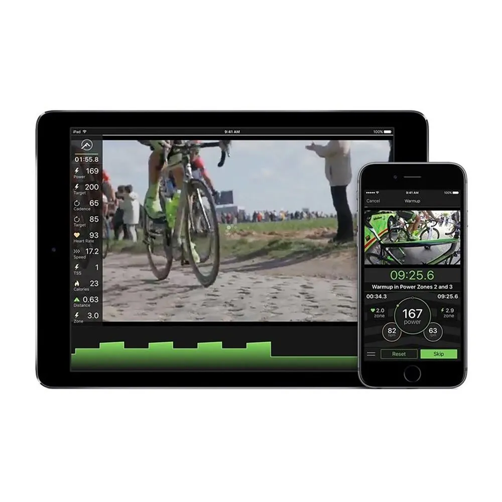 KINETIC Road Machine Control Turbotrainer, Green / red, One Size