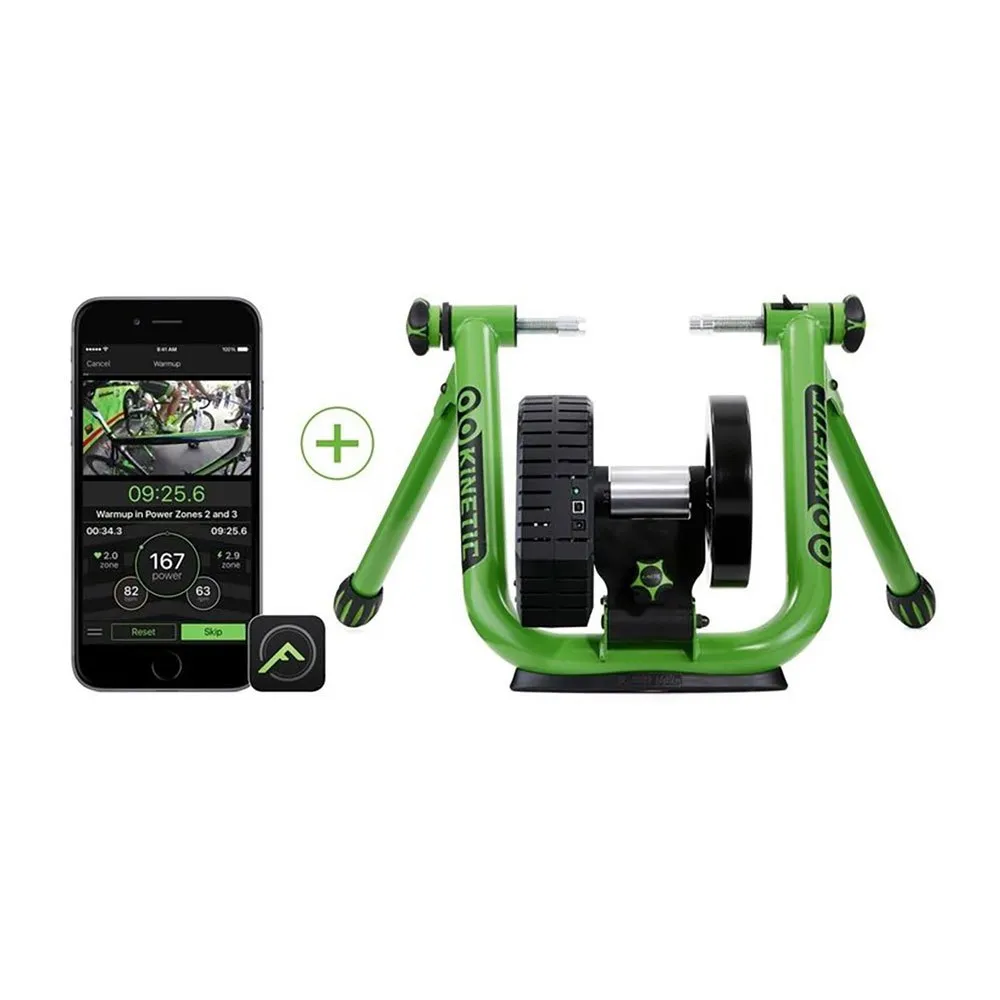 KINETIC Road Machine Control Turbotrainer, Green / red, One Size