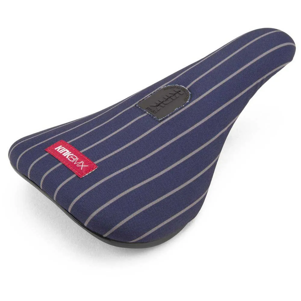 Kink BMX Pinstripe Pivotal Sattel, Blue / grey, One Size Kink BMX Pinstripe Pivotal Sattel, Blue / grey, One Size