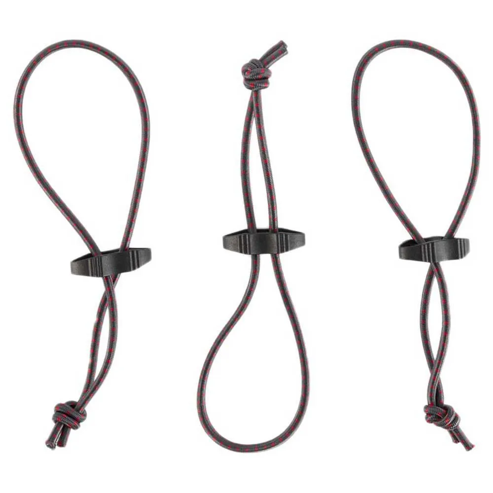 Klättermusen Elastische Spanngurte 3 Einheiten, Raven, One Size