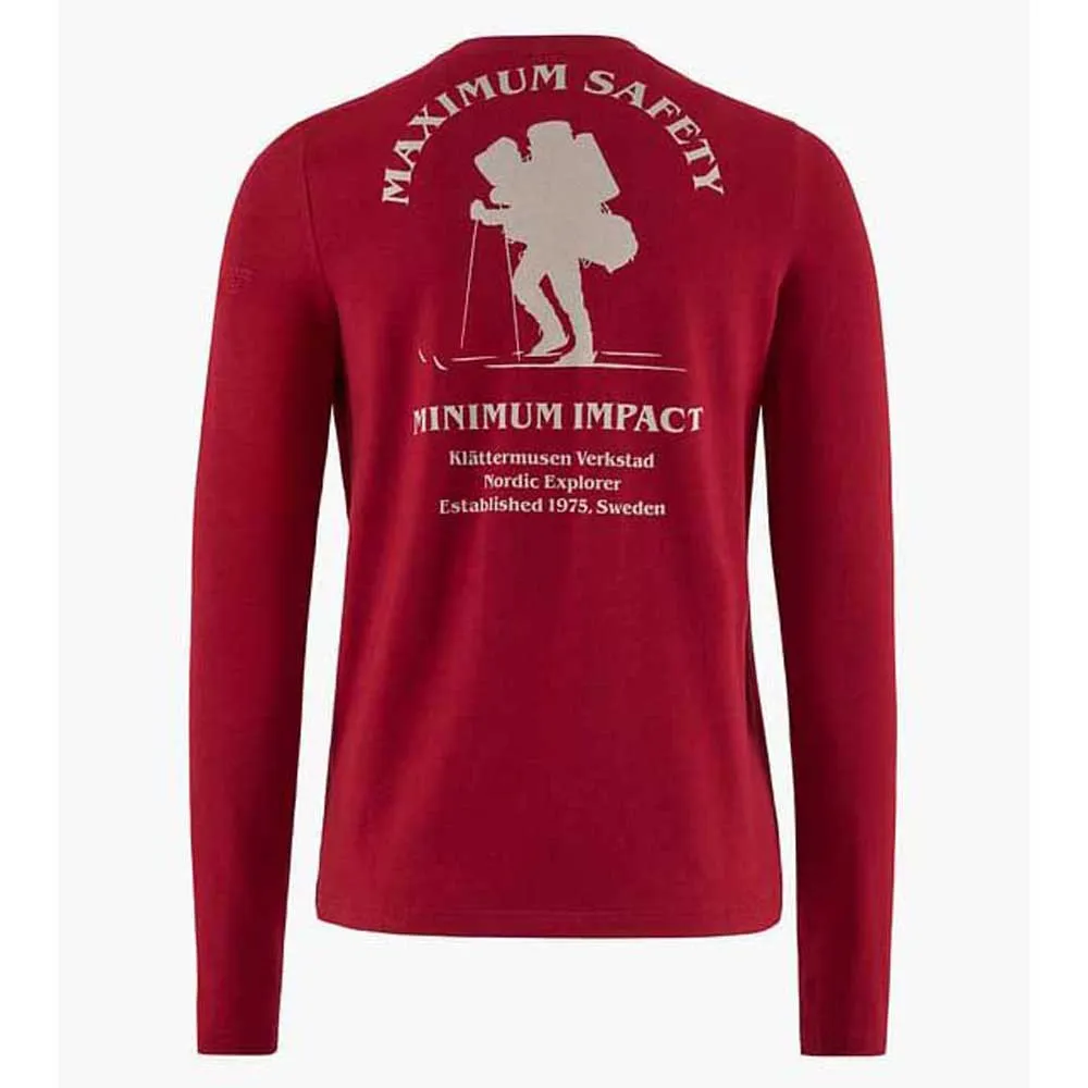 Klättermusen Nordic Explorer Langarm-t-shirt, Burnt russet