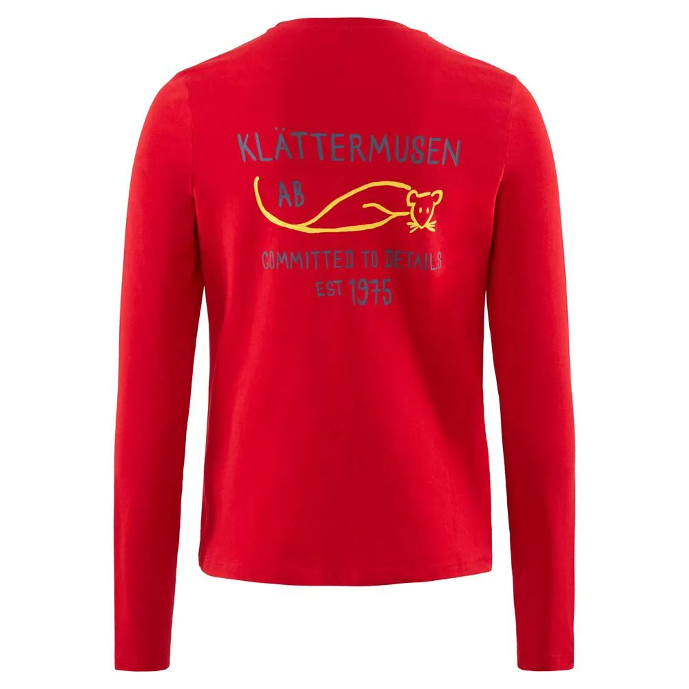Klättermusen Runa Commitment Langarm-t-shirt, True red