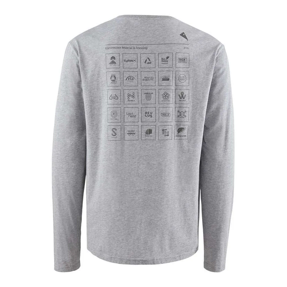 Klättermusen Runa Elements Langarm-t-shirt, Grey melange Klättermusen Runa Elements Langarm-t-shirt, Grey melange