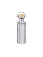 Klean Kanteen Edelstahl Trinkflasche Reflect 800ml Bambus-Schraubverschluss Mirrored Stainless