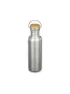 Klean Kanteen Edelstahl Trinkflasche Reflect 800ml Bambus-Schraubverschluss Mirrored Stainless
