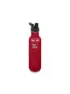 Klean Kanteen Trinkflasche Classic einwandig Millenial Blush 27 oz (800 ml) mit Sport Cap, Rot, EG