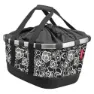 Klickfix Bikebasket Gt Racktime Snap It Hinterer Korb 21l, Black flowers, One Size