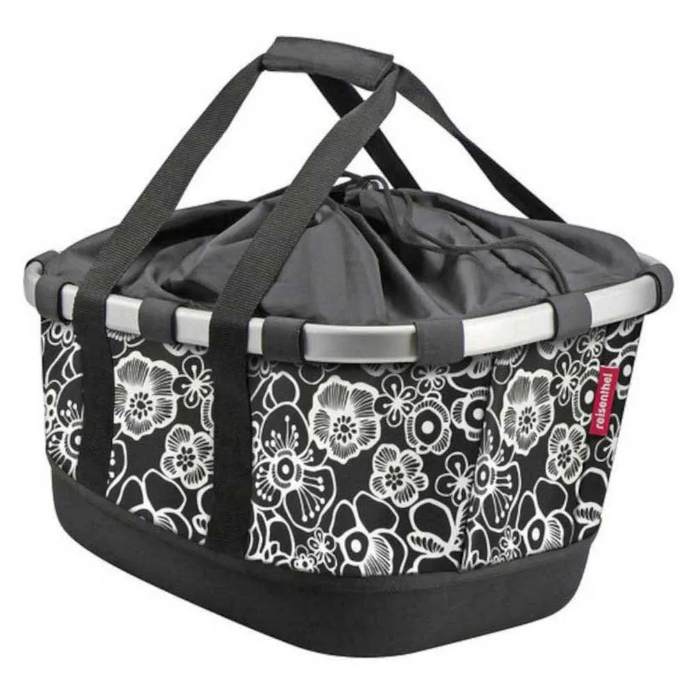 Klickfix Bikebasket Gt Uniklip 2 Hinterer Korb 21l, Black flowers, One Size Klickfix Bikebasket Gt Uniklip 2 Hinterer Korb 21l, Black flowers, One Size