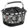 Klickfix Carrybag Uniklip Hinterer Korb 21l, Black flowers, One Size