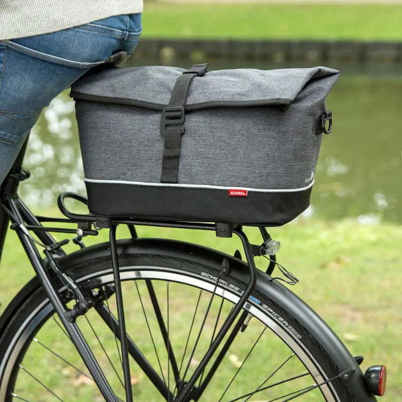 Klickfix City Racktime Snap It Gepäckträgertasche 18l, Black / grey, One Size