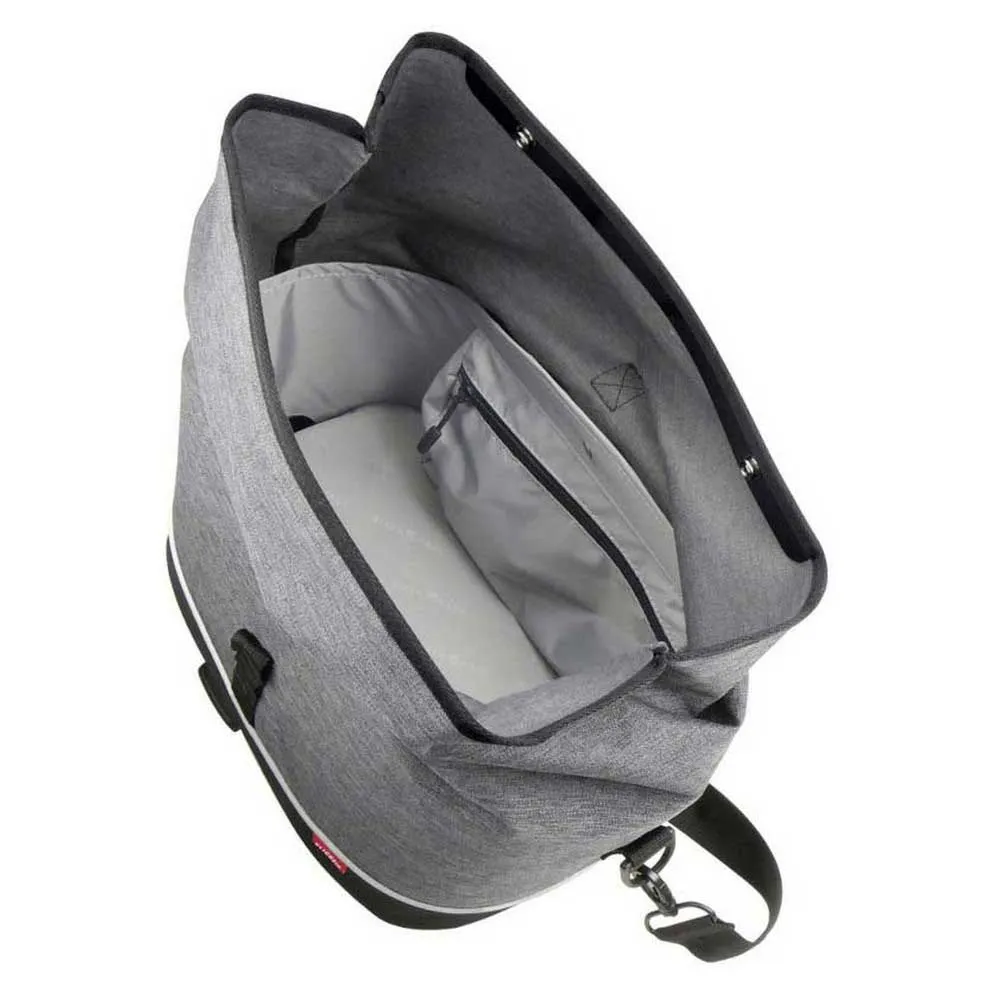 Klickfix City Racktime Snap It Gepäckträgertasche 18l, Black / grey, One Size