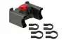 Klickfix Lenkeradapter mit Schloss universal, Schwarz