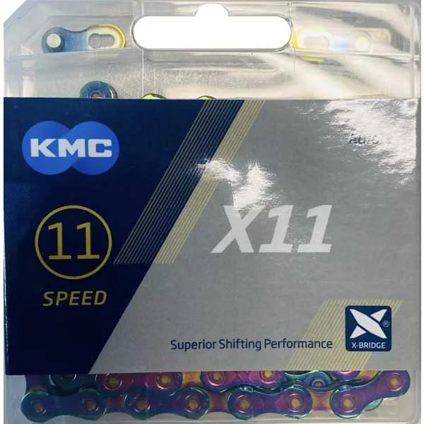 KMC Aurora Kette, Blue, 118 Links, 11s KMC Aurora Kette, Blue, 118 Links, 11s