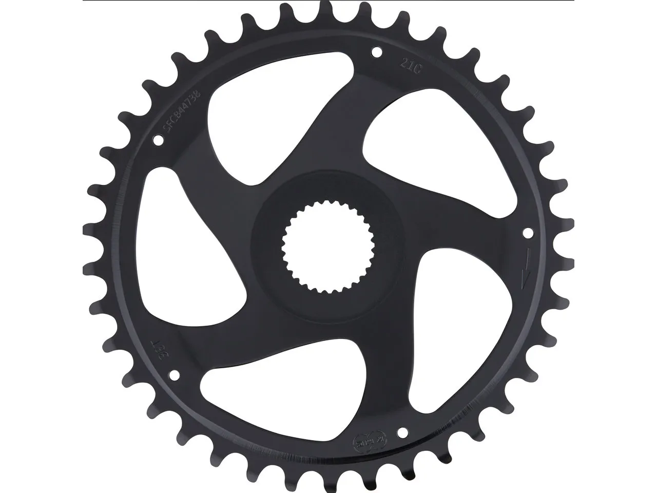 KMC Bosch Gen4 Super Narrow 4,5 mm E-Bike Kettenblatt, Black, 38t KMC Bosch Gen4 Super Narrow 4,5 mm E-Bike Kettenblatt, Black, 38t