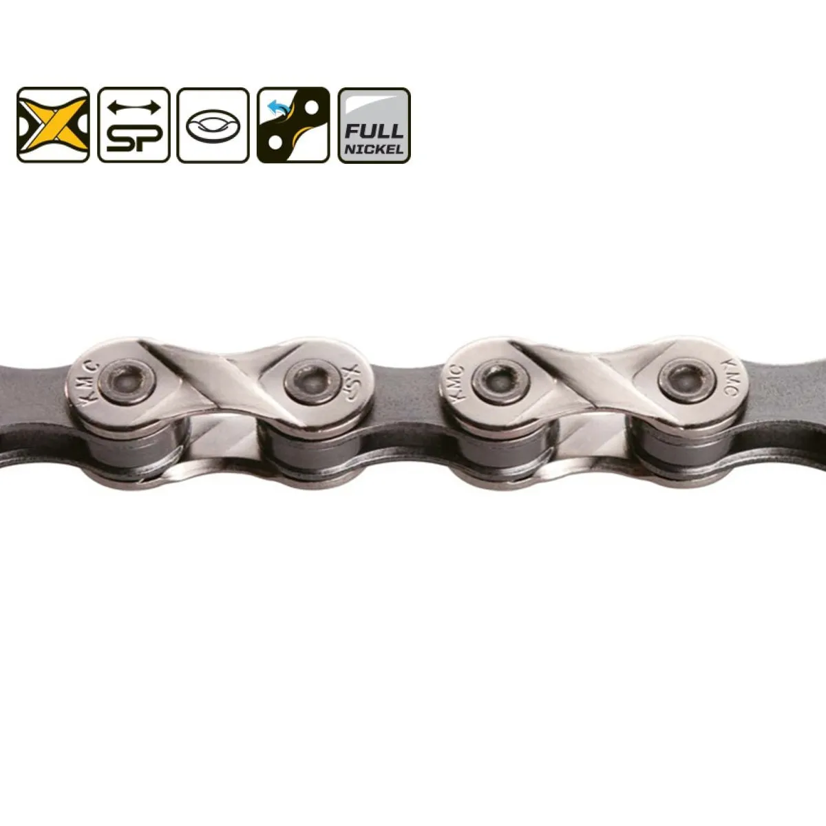KMC Fahrradkette Unisex, silber, 96 Glieder