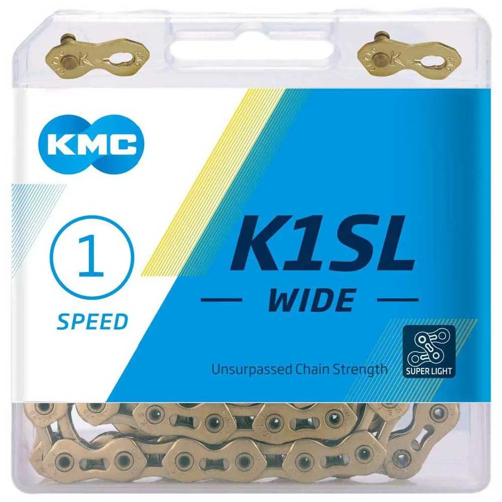 KMC K1sl Wide Ti-n Kette, Gold, 100 Links KMC K1sl Wide Ti-n Kette, Gold, 100 Links