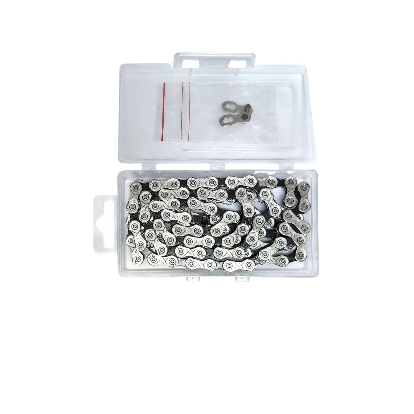 KMC Schmale Kette X10v Unisex, silber, 1/2" x 11/128"