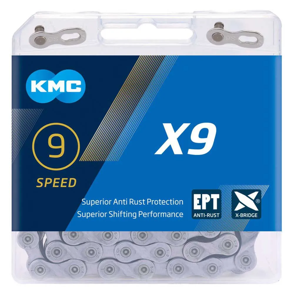 KMC X9 Ept 50 M Kette, Silver, One Size KMC X9 Ept 50 M Kette, Silver, One Size