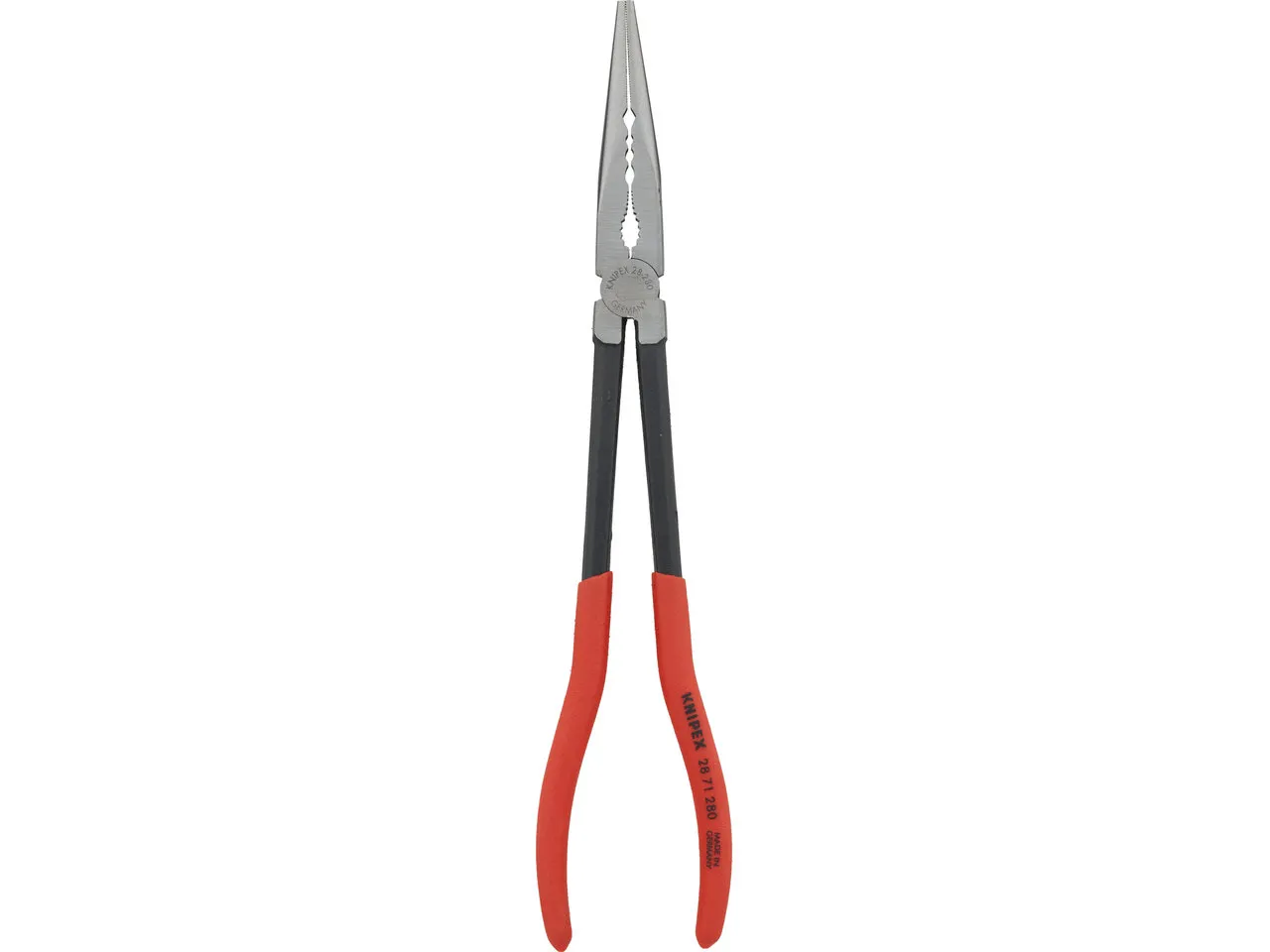 Knipex Montierzange mit Querprofilen, gerade, Rot, 280mm Knipex Montierzange mit Querprofilen, gerade, Rot, 280mm
