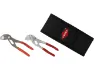 Knipex Zangenset Cobra und Mini-Zangenschlüssel in Werkzeuggürteltasche, Rot, one_size