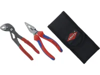 Knipex Zangenset Cobra und Spitz-Kombizange in Werkzeuggürteltasche Knipex Zangenset Cobra und Spitz-Kombizange in Werkzeuggürteltasche
