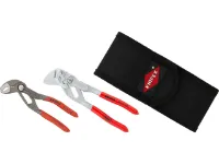 Knipex Zangenset Cobra und Zangenschlüssel in Werkzeuggürteltasche Knipex Zangenset Cobra und Zangenschlüssel in Werkzeuggürteltasche