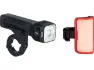 Knog Blinder 120 + Mid Cobber Twinpack Beleuchtungsset mit StVZO-Zulassung, Black, 700 Lumen