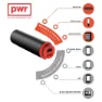 Knog Pwr Trail Frontlicht, Black, 1100 Lumina