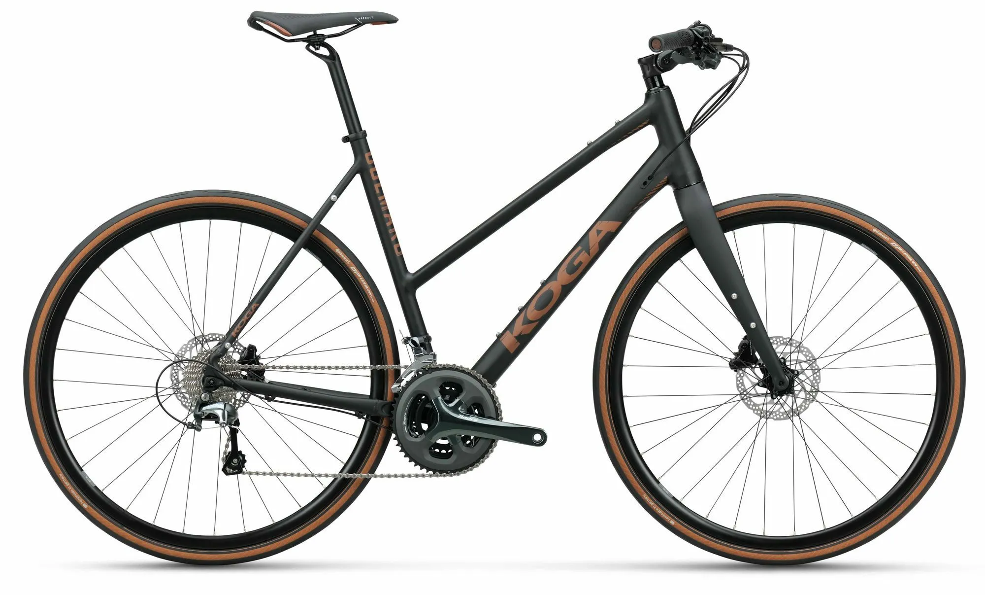 Koga Colmaro Sports Mixed Black Matt 28" Trapez, Schwarz, L
