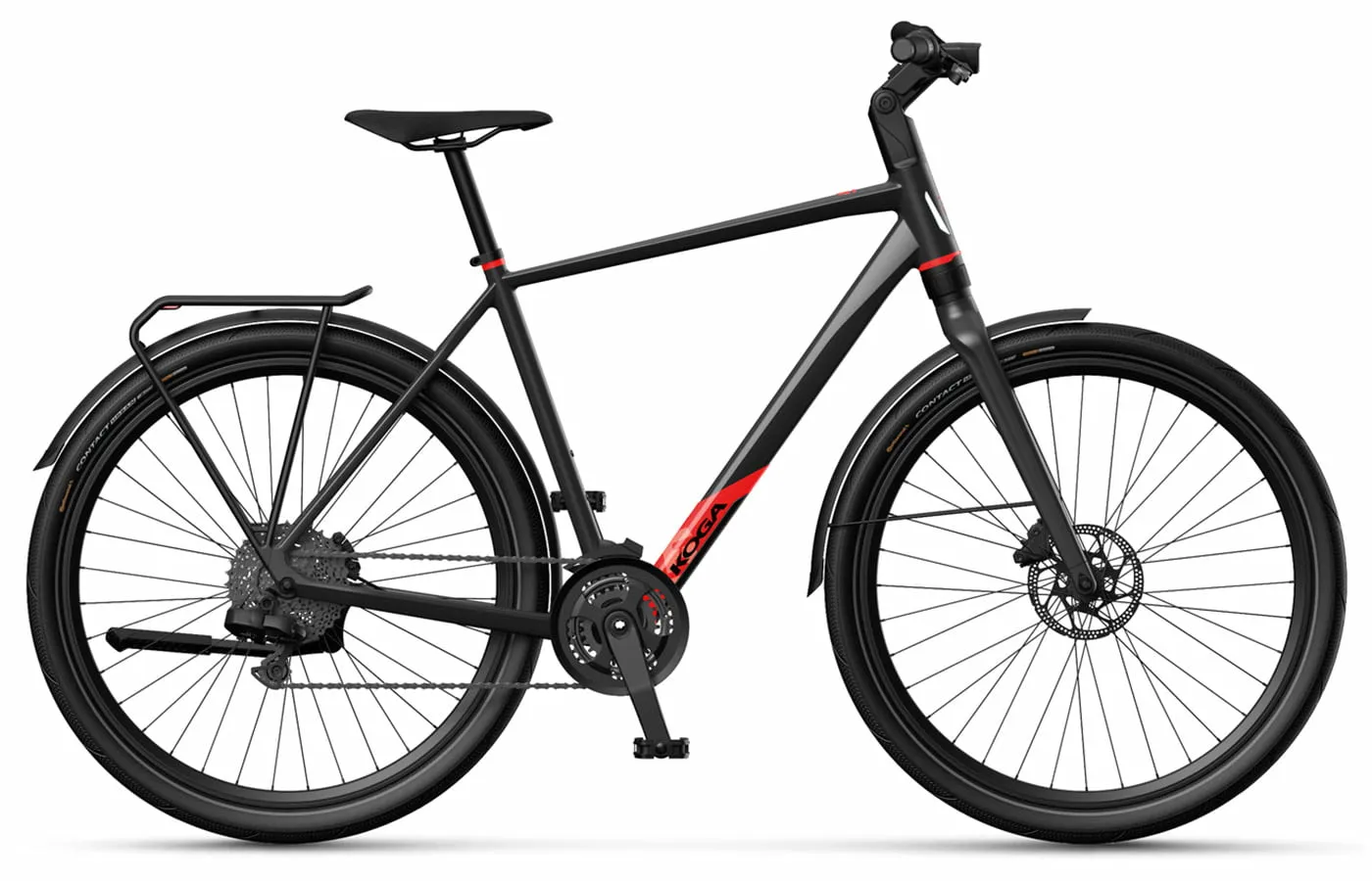 Koga F3 5.0 - 30K Diamant, Schwarz,rot, 50cm Koga F3 5.0 - 30K Diamant, Schwarz,rot, 50cm