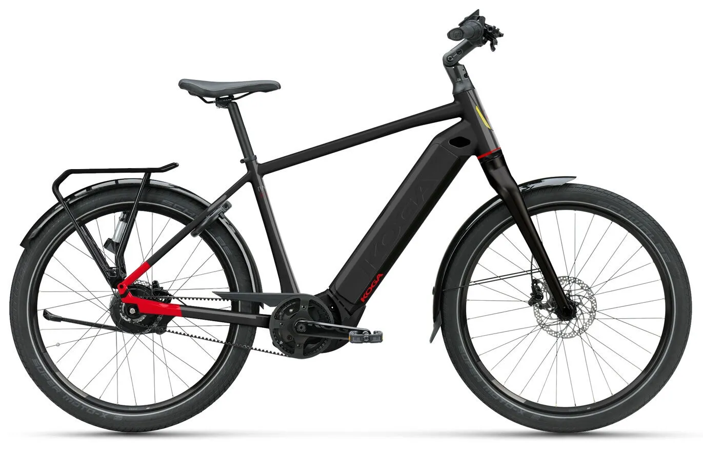 Koga Pace B10 Gents Rigid Panter Black / Siena Red / High Gloss 27,5" 750 Wh Diamant Koga Pace B10 Gents Rigid Panter Black / Siena Red / High Gloss 27,5" 750 Wh Diamant