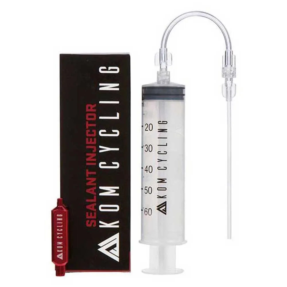 Kom Cycling Tubeless Aluminium Sealant Spritze, Clear, One Size Kom Cycling Tubeless Aluminium Sealant Spritze, Clear, One Size