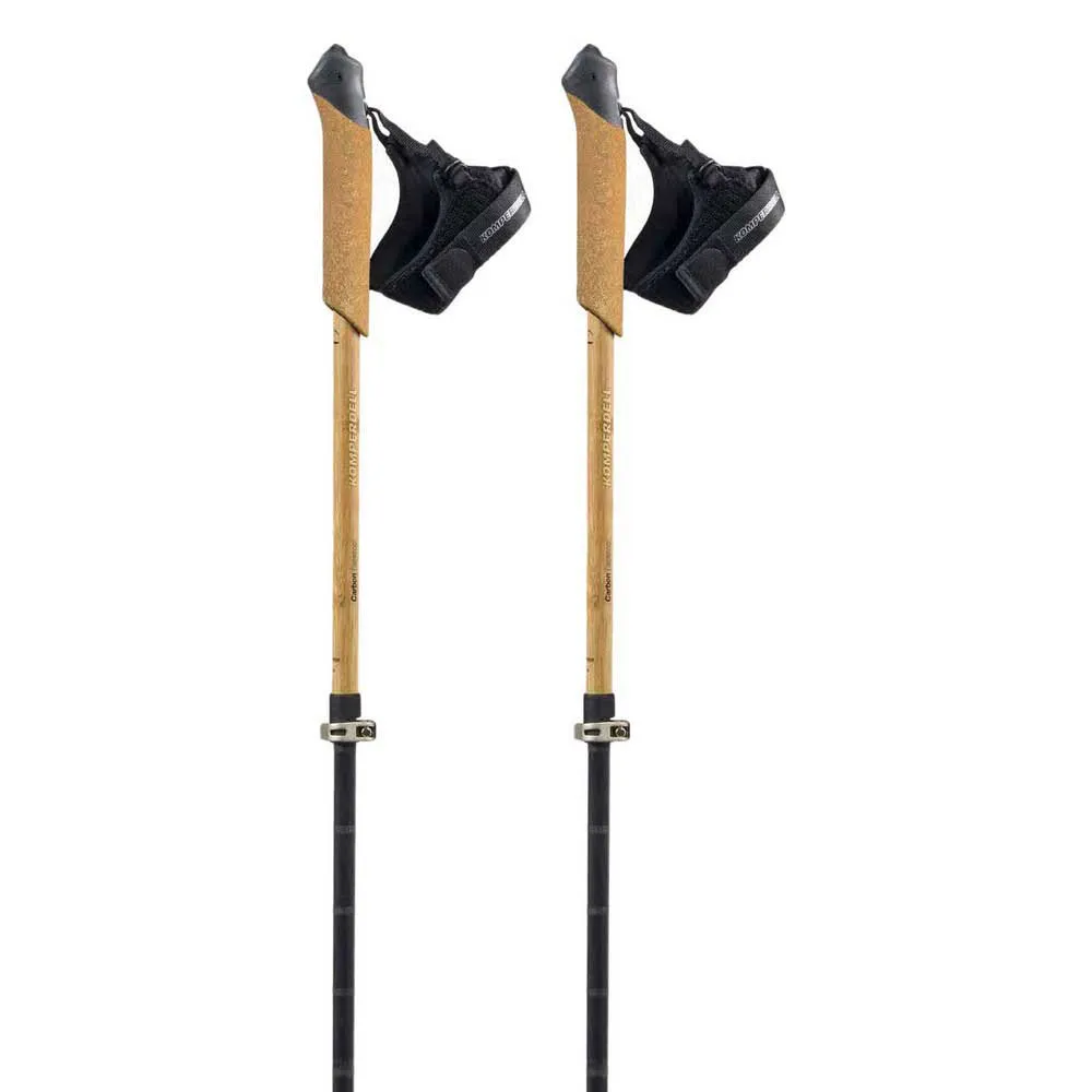 Komperdell Bayamo Carbon Vario Stöcke, Black / natural, 105-125cm Komperdell Bayamo Carbon Vario Stöcke, Black / natural, 105-125cm