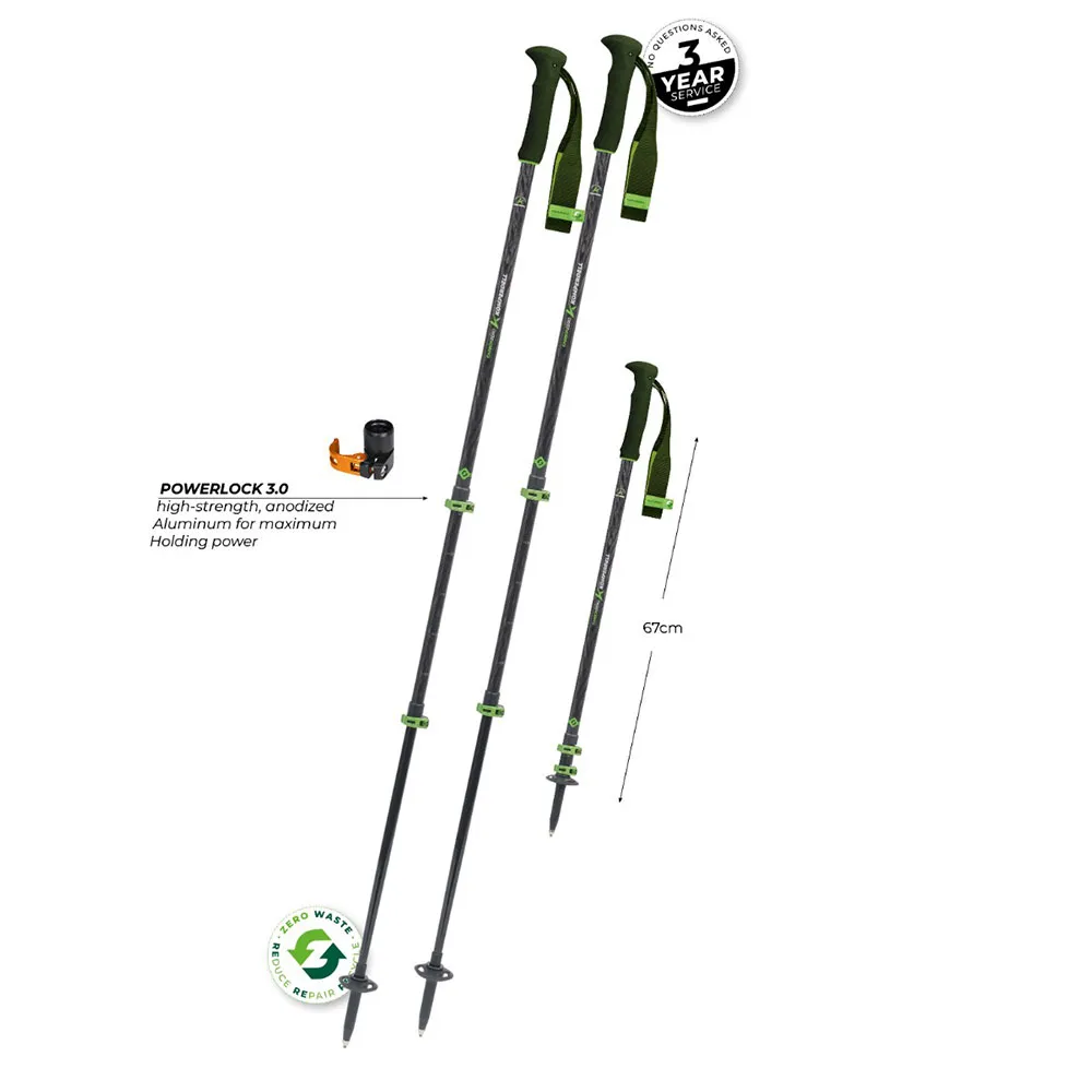 Komperdell Carbon Evo Zero Stöcke, 105-140cm