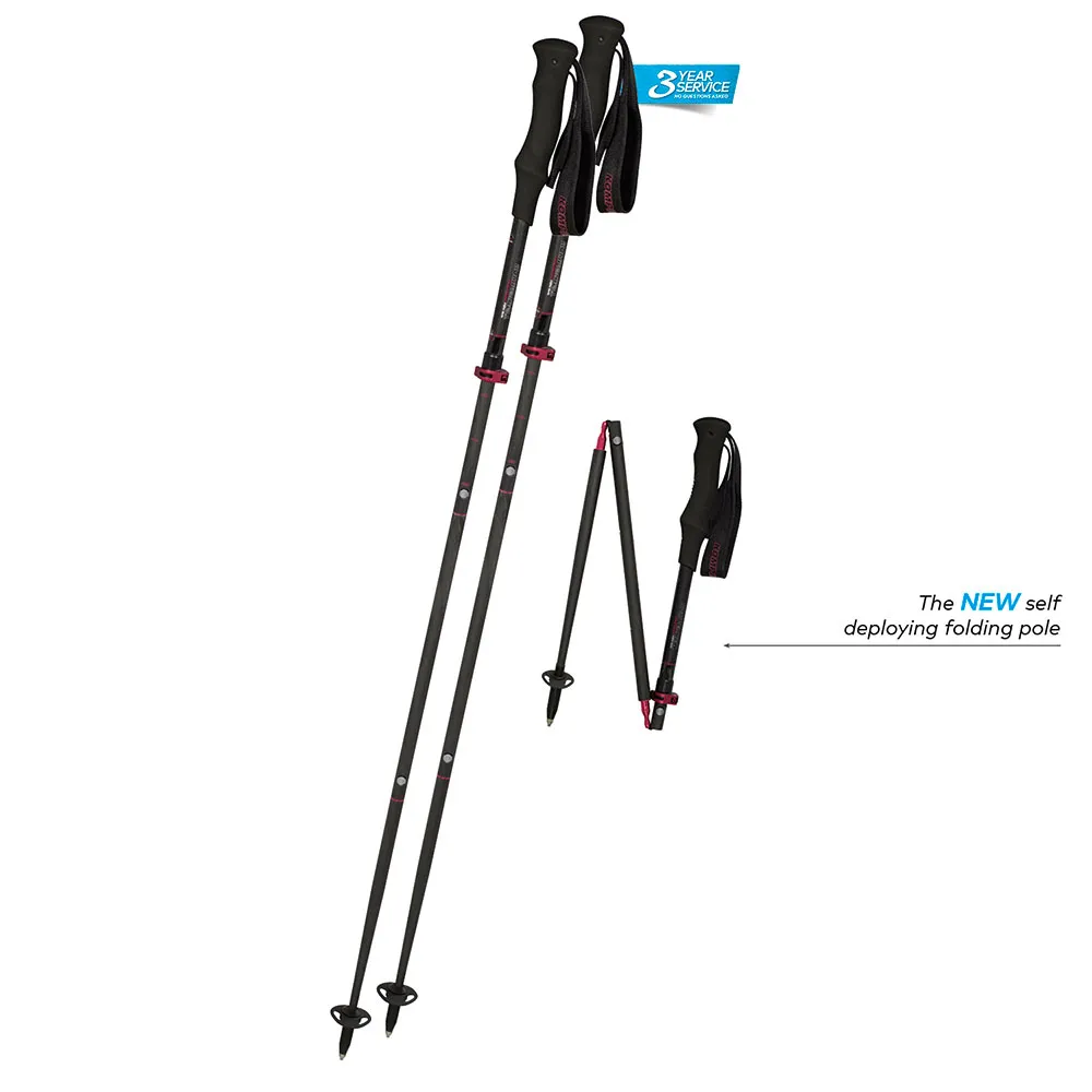 Komperdell Carbon Fxp.4 Summit Vario Compact Stöcke, 105-125cm Komperdell Carbon Fxp.4 Summit Vario Compact Stöcke, 105-125cm
